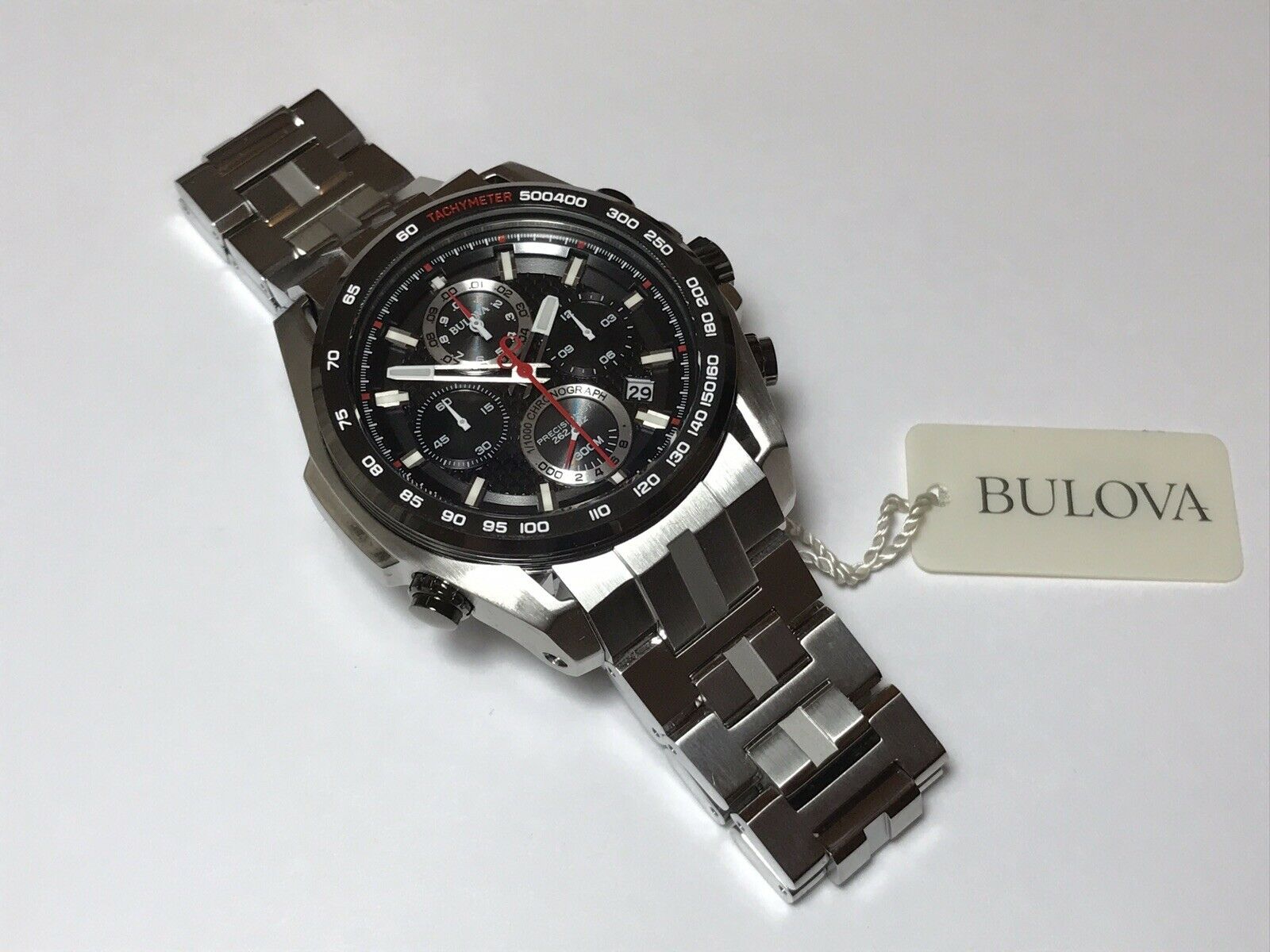 Bulova Precisionist Chronograph 300m Mens Watch 98B270 WatchCharts