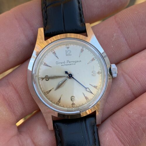 Early 50 s Girard Perregaux Automatic SS Ref. 6211 Explorer Dial