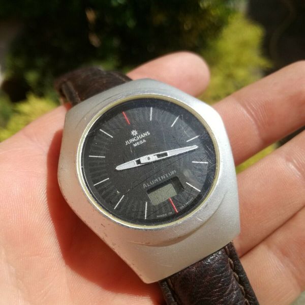 Junghans Mega DCF77 Radio Controlled Aluminium Case Watch German Brand