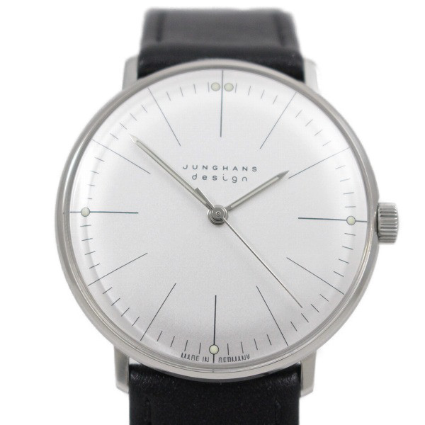 Used JUNGHANS Max Bill Manual winding Men s watch Silver dial