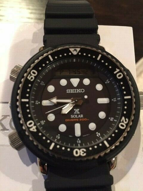 SNJ025P1 SEIKO Prospex Solar Arnie 200m Ana-Digi Box Manual