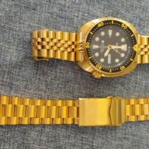 Gold Seiko Turtle SRPC44 w/ Matching Jubilee Strapcode Bracelet |  WatchCharts