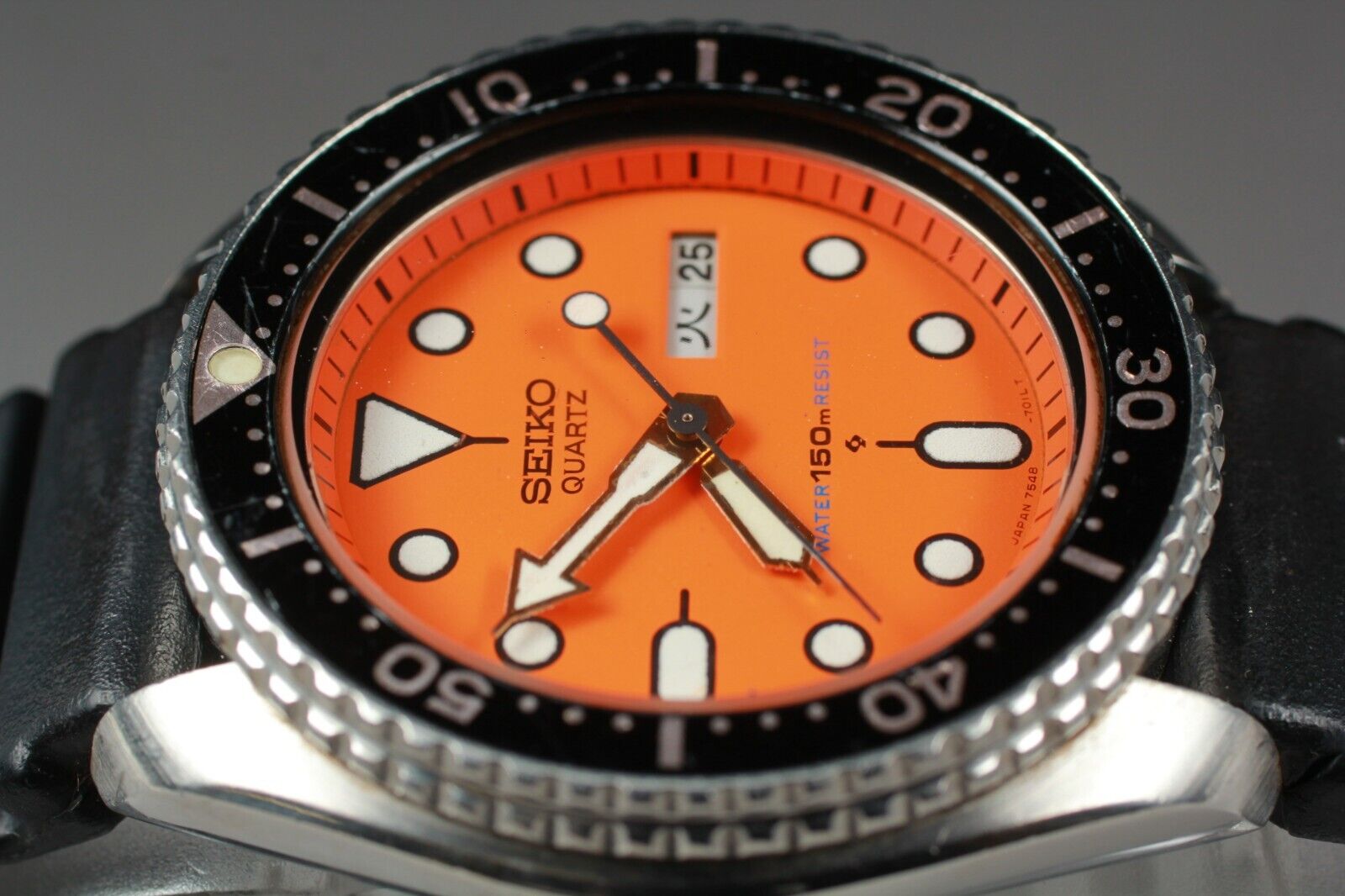 EXC 5 SEIKO 7548 700C SPYH017 Orange Dial 150M Men s Quartz Watch