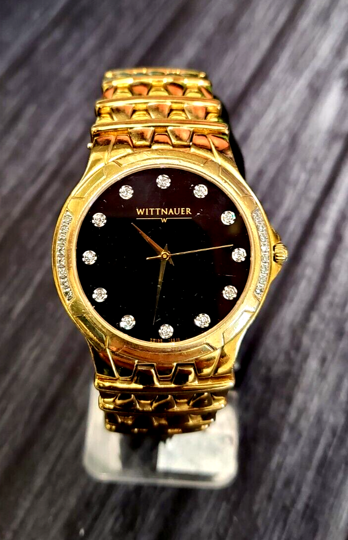 Wittnauer gold best sale watch with diamonds