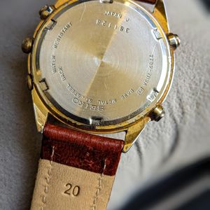 Vintage CASIO カシオ WN-10 Module No 1155 Rare Casio WN-10 1155 Alarm Chrono Watch - Original Band