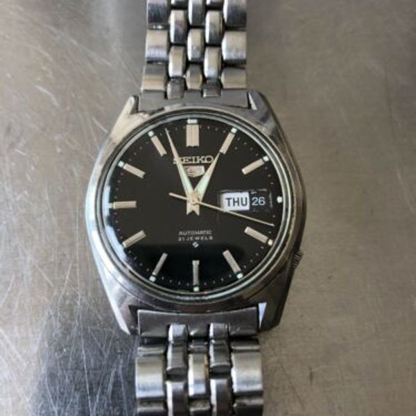 vintage Seiko 5 steel watch 6119-8093 with original bracelet | WatchCharts