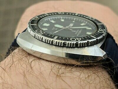 Vintage '81 Citizen CQ Crystron 150M Cushion-Case Diver Watch, JDM