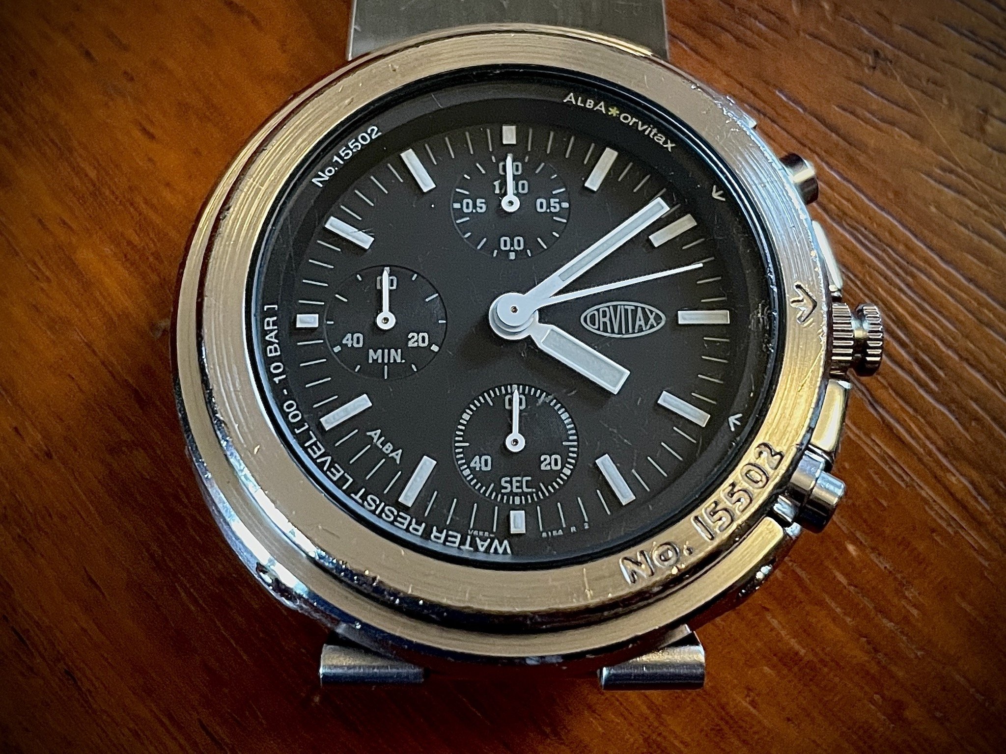 FS Rare JDM Alba Seiko Orvitax No. 15502 Chronograph V665 6110