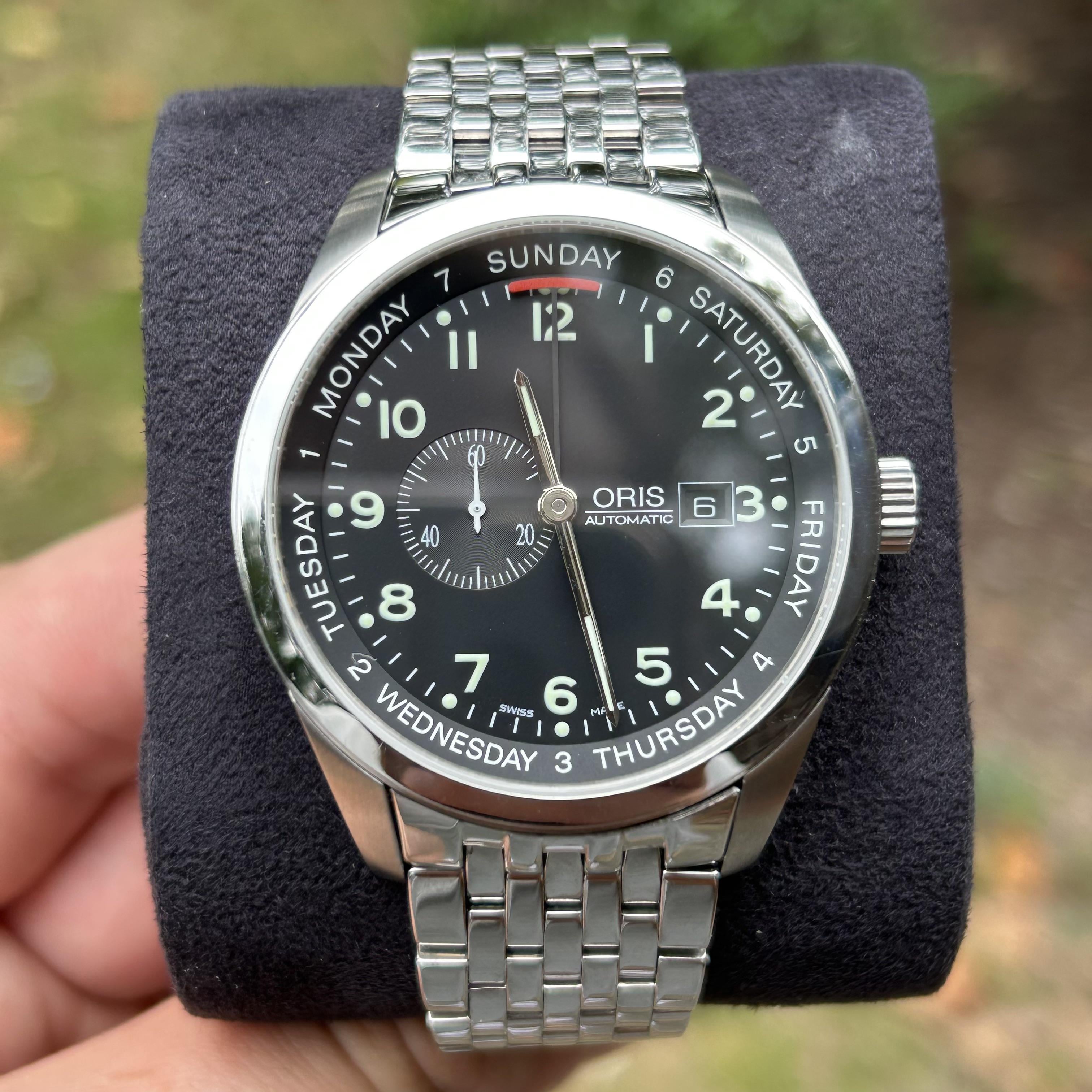 WTS Oris Small Seconds XL Pointer Day 7529 WatchCharts Marketplace