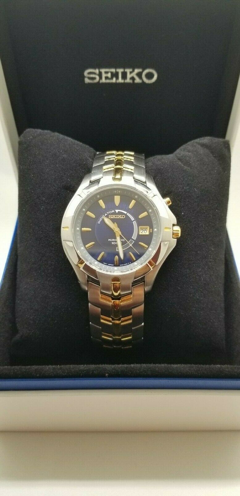 Seiko SKA402 Kinetic Two Tone Men s Watch WatchCharts