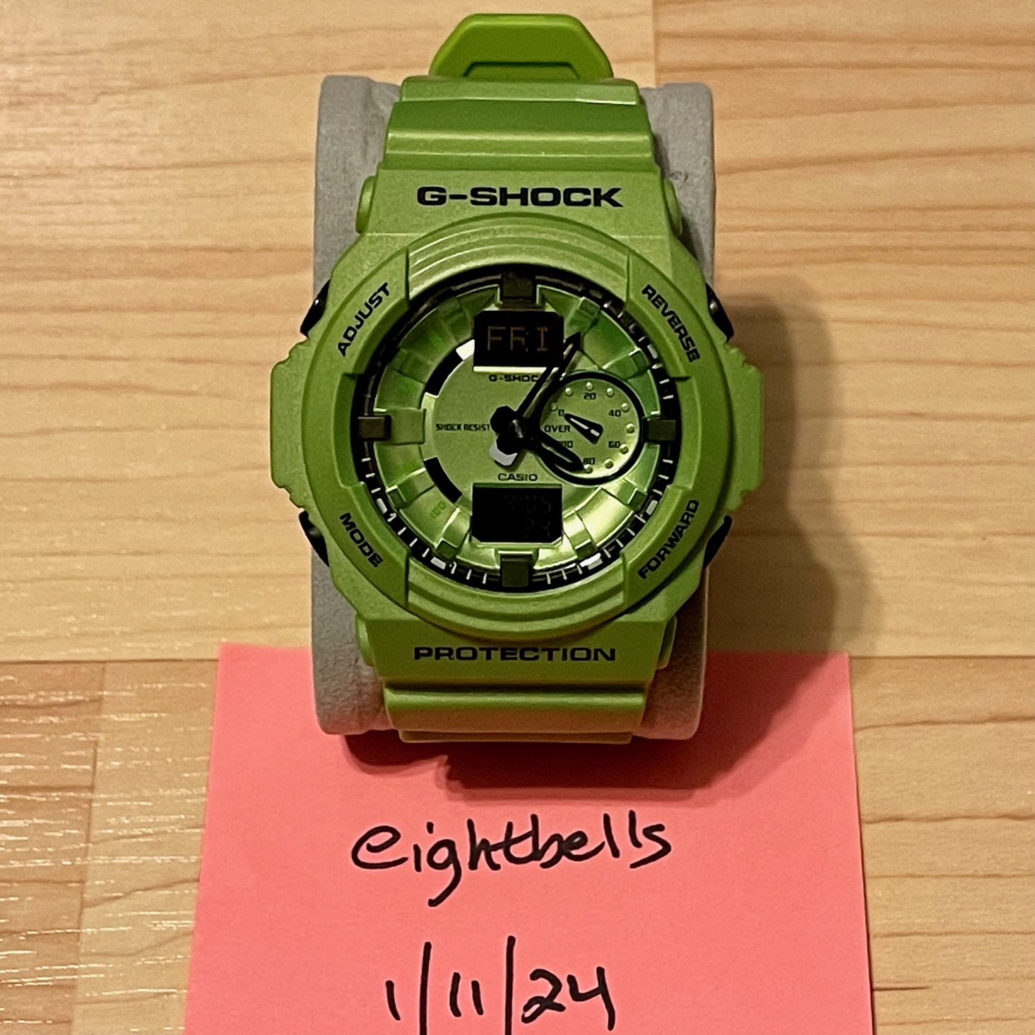 WTS] Casio G-Shock GA-150A-3A Analog Digital Metallic Green Watch 