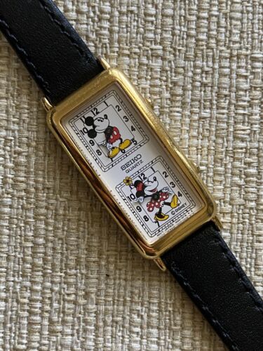 COPY - Seiko Dual Face Mickey & Minnie Mouse Watch Seiko Mickey Watch - Etsy main image 4