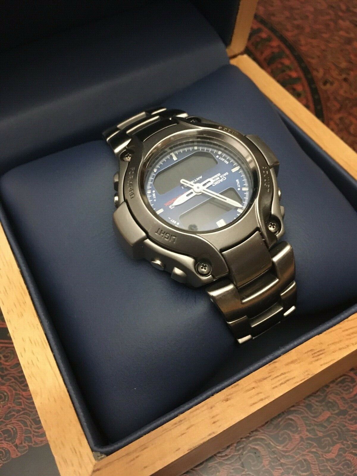 Casio MRG-130T Module 1760 Solid Titanium Antimagnetic Watch Japan
