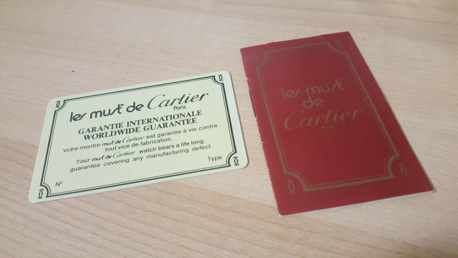 100 Authentic Les Must De Cartier Tank Watch Certificate Origin