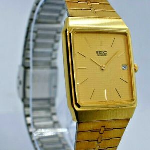 Vintage 1980s Men's SEIKO Gold Tone Dress Watch, Date, Analog, Quartz  6539-5039 | WatchCharts