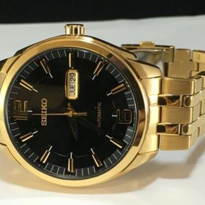 SEIKO Recraft Automatic Dial Yellow Gold-tone Men's Watch SNKN48 MSRP $295 | WatchCharts