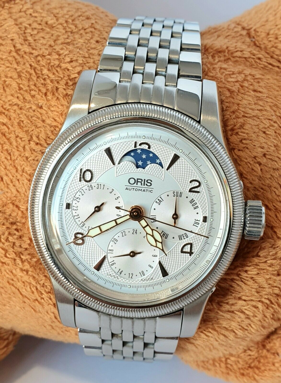 ORIS AUTOMATIC BIG CROWN COMPLICATION MOON PHASE REF 7566 MEN S