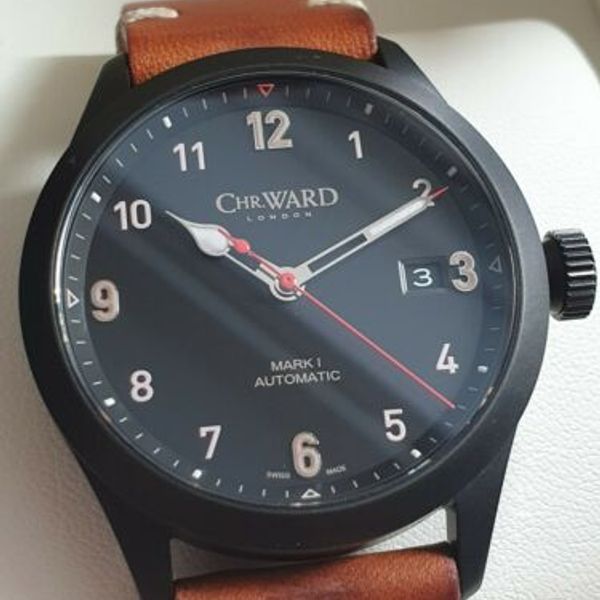 Christopher Ward C8 Flyer Mk I Automatic 38mm DLC Pilot’s Watch ...
