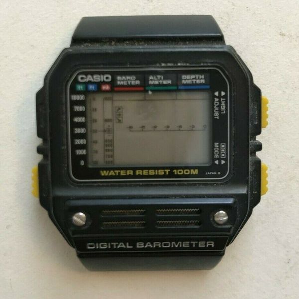 CASIO BM100W Module 510 Barometer, Altimeter, Depth Mtr, Asis