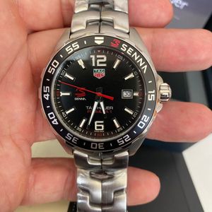 TAG Heuer Orologio Uomo WAZ1012.BA0883 | Cronografo Automatico 43mm | Bracciale Acciaio Inox | Lusso Sportivo Impermeabile
