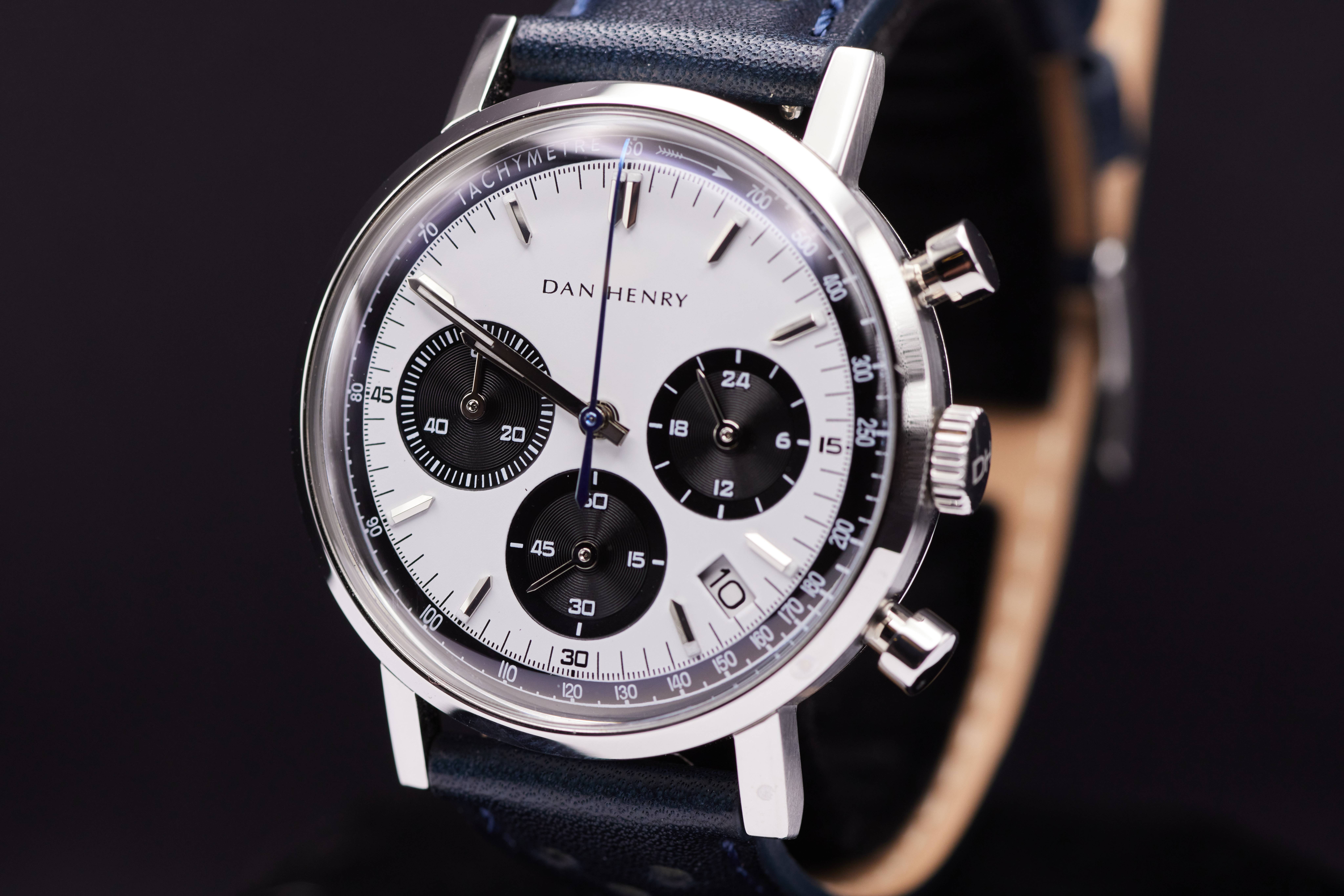 WTS] Dan Henry 1964 Gran Turismo Chronograph White Panda Tricompax