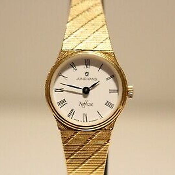 VINTAGE BEAUTIFUL GERMANY GOLD PLATED LADIES QUARTZ WATCH