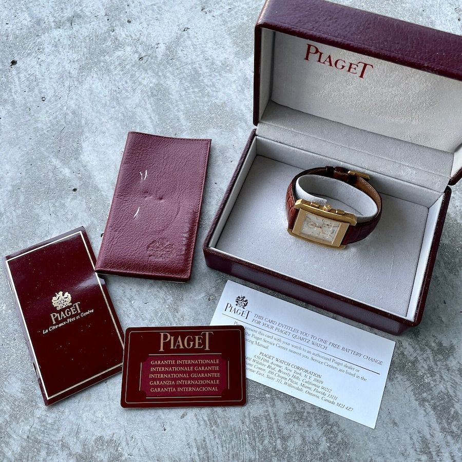 Piaget Protocole Unpolished Unworn 18K Yellow Gold 14600 Box