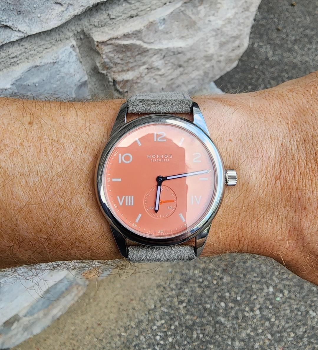 Club Campus 38 Cream Coral — NOMOS Glashütte