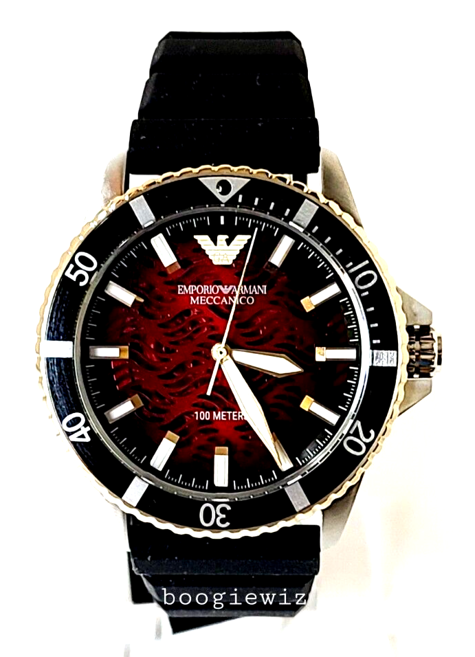 EMPORIO ARMANI MEN'S RARE AUTOMATIC DRESS WATCH, GRADIENT FACE