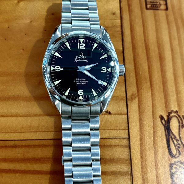 Omega Seamaster Railmaster 39mm Aqua Terra Black Dial Automatic Watch ...