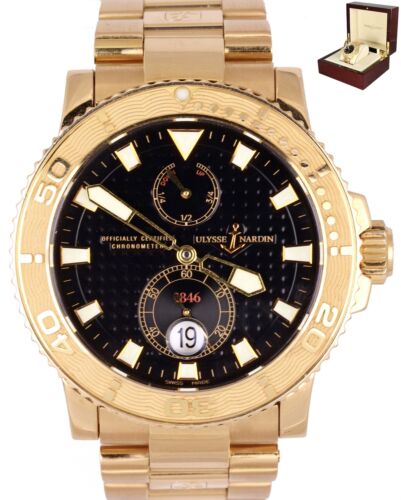 Ulysse Nardin UN Maxi Marine Diver 18K Rose Gold 42mm 266 33 Black