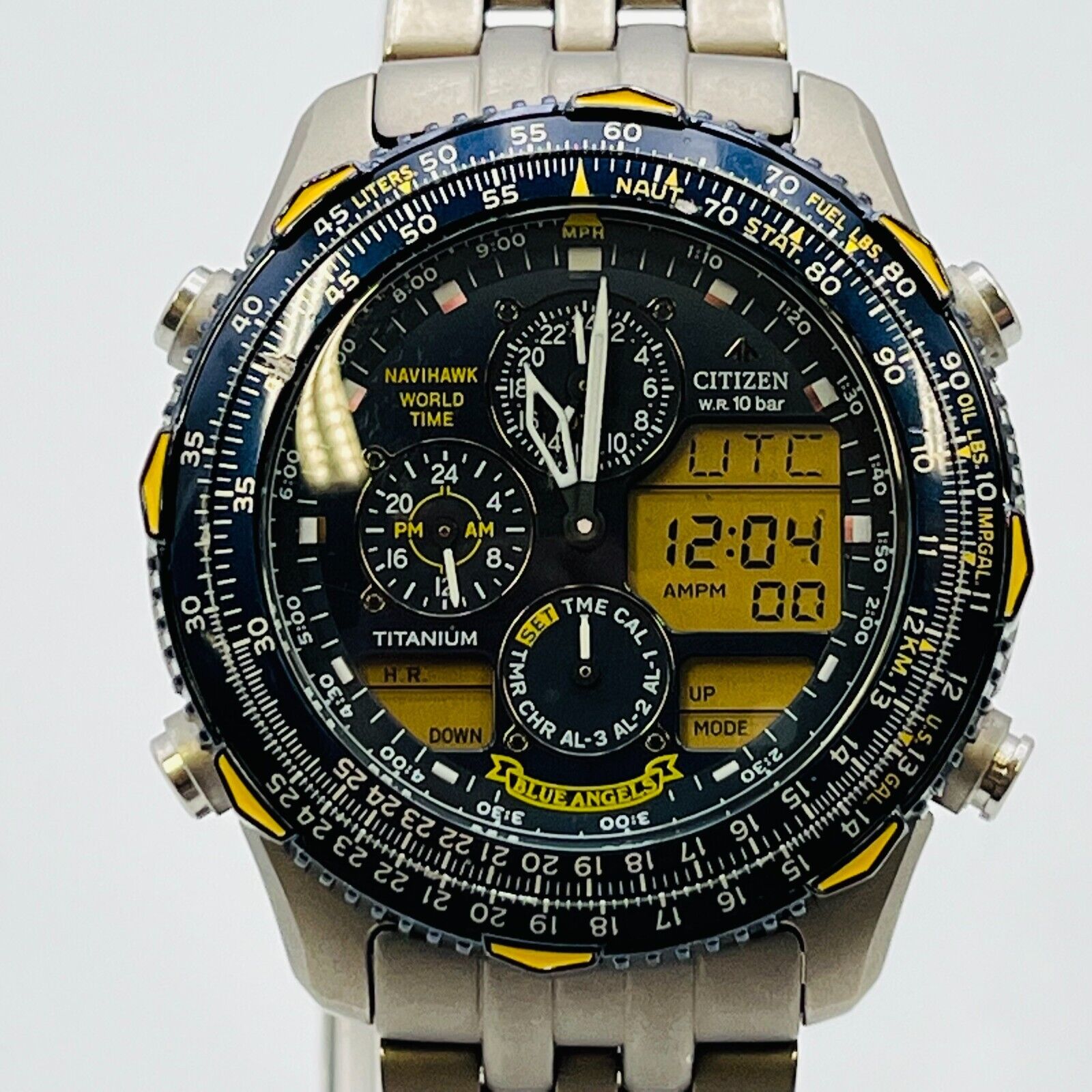Citizen C300-Q01521 Blue Angels Navihawk Promaster titanium quartz