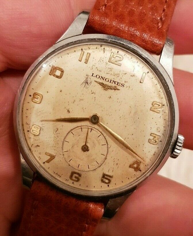 VINTAGE LONGINES JUMBO CALATRAVA MENS BIG SIZE 37MM 5561 WATCH CAL