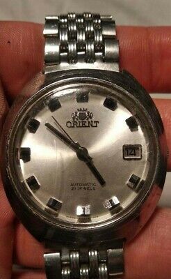 Vintage Orient Automatic 21 Jewels Watch v487604-78PT Collectible