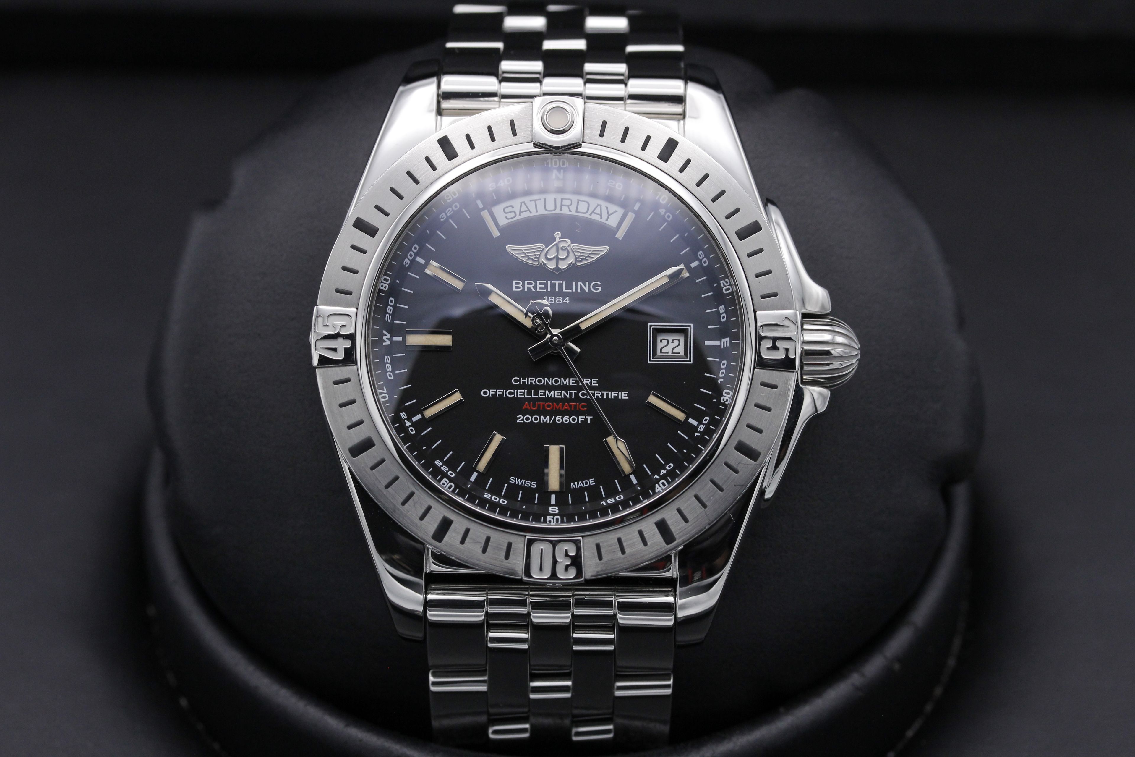 breitling galactic day date