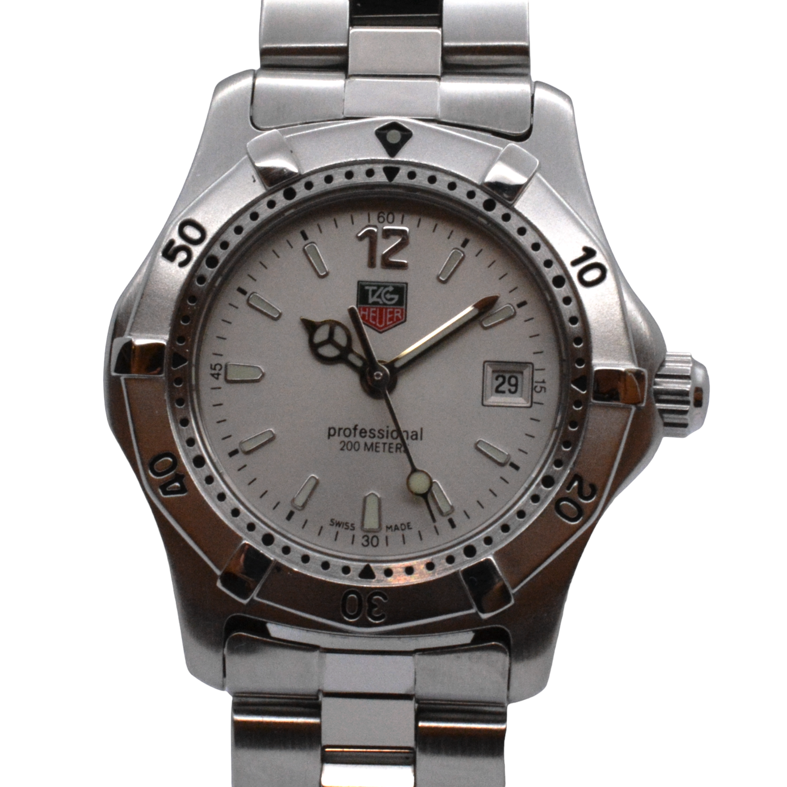 Ladies Tag Heuer 29mm Silver Dial Professional 2000 Series Watch