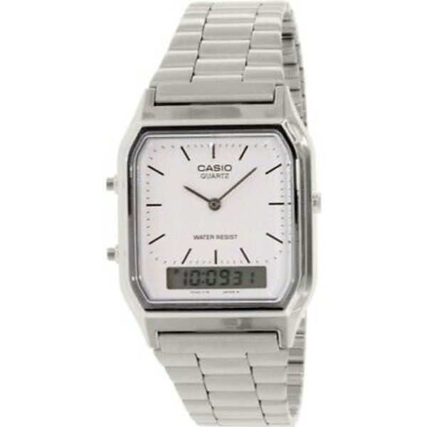 Casio Men's Stainless Steel Dress watch AQ230A7D WatchCharts Marketplace
