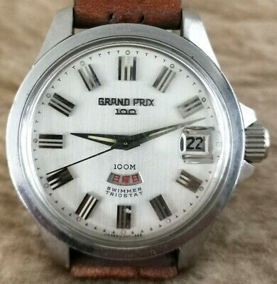 ORIENT GRAND PRIX 100 Jewels SWIMMER Triostat T19420 Auto STEEL