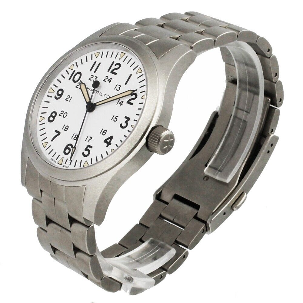 OROLOGIO SVIZZERO AUTOMATICO Da Uomo Hamilton Khaki H704450 Eta 2824