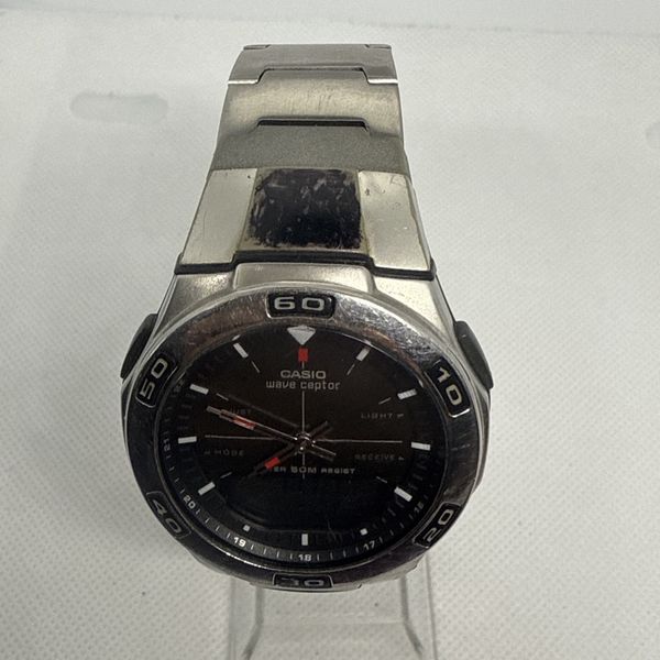 Casio WVA-105H Wave Ceptor Digital Analog Watch New Battery Black ...
