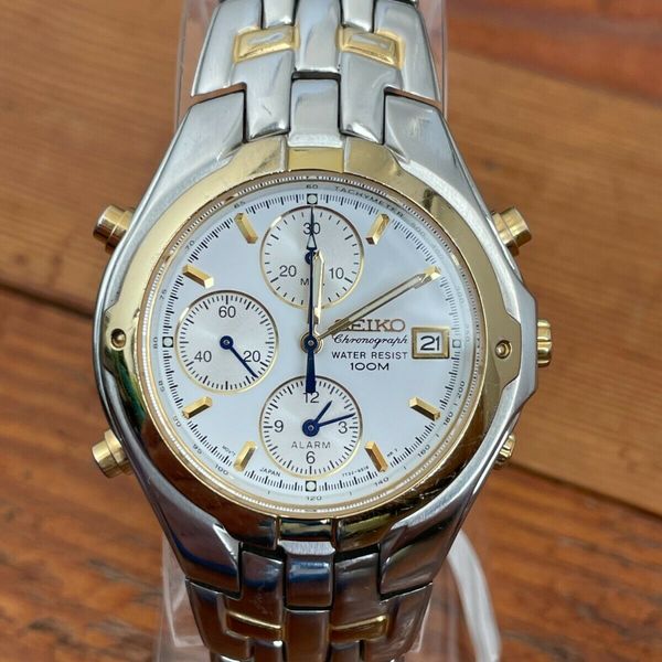 Vintage Seiko Quartz Chronograph 7t32 6m90 