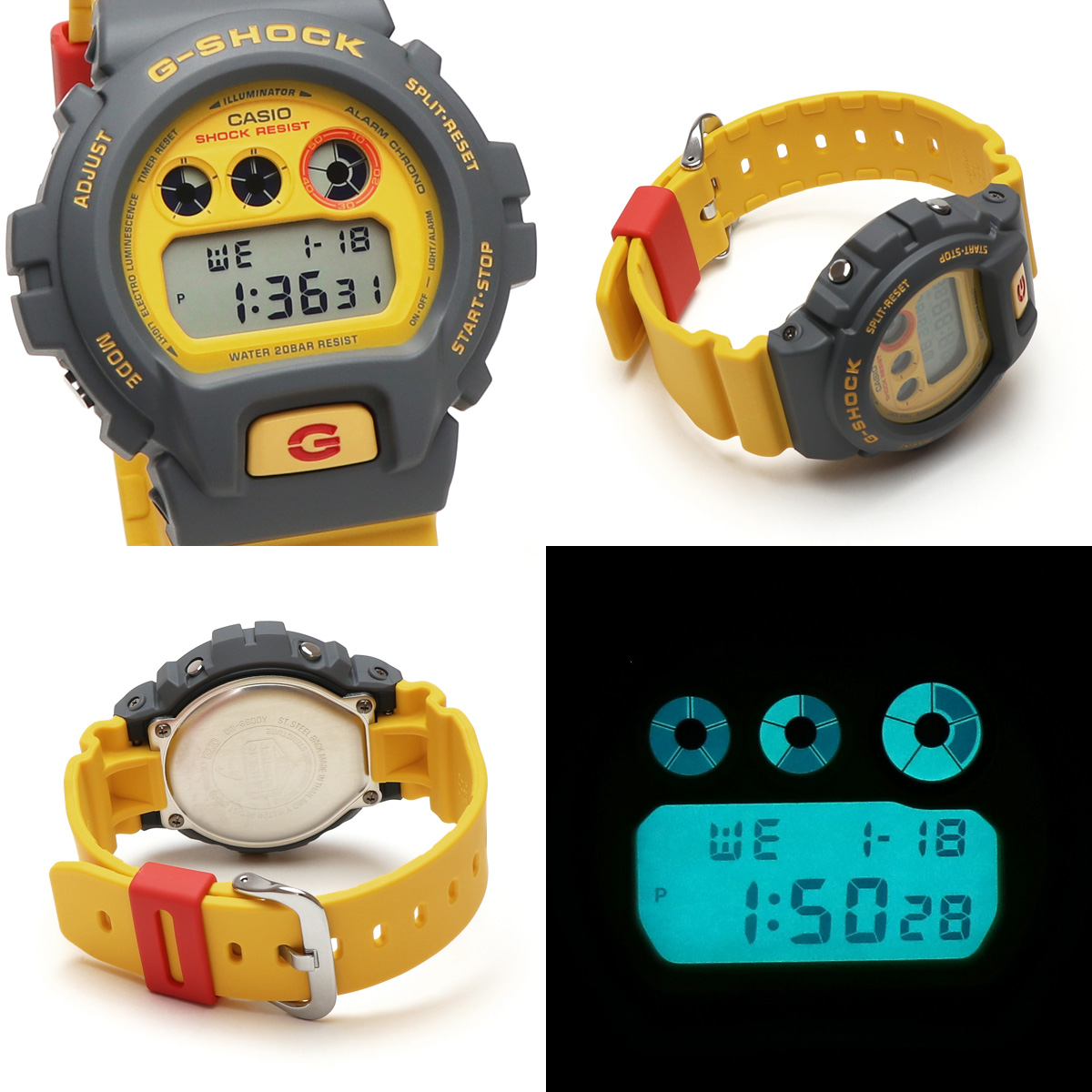 Pair Watch] Casio G-Shock Jason Yellow Yellow Third Digital DW