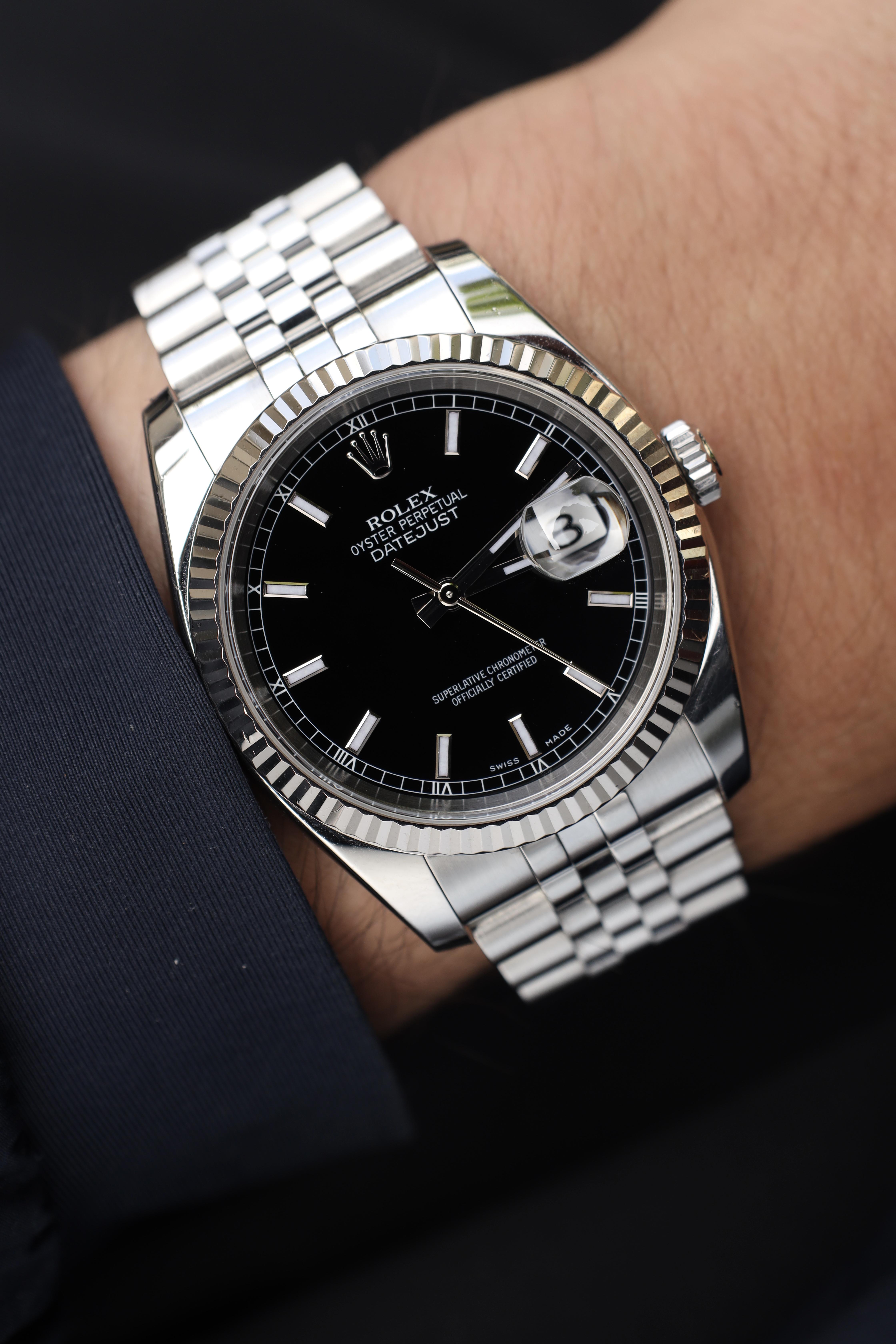 WTS 2005 Rolex Datejust Ref. 116234 Black Dial WatchCharts Marketplace