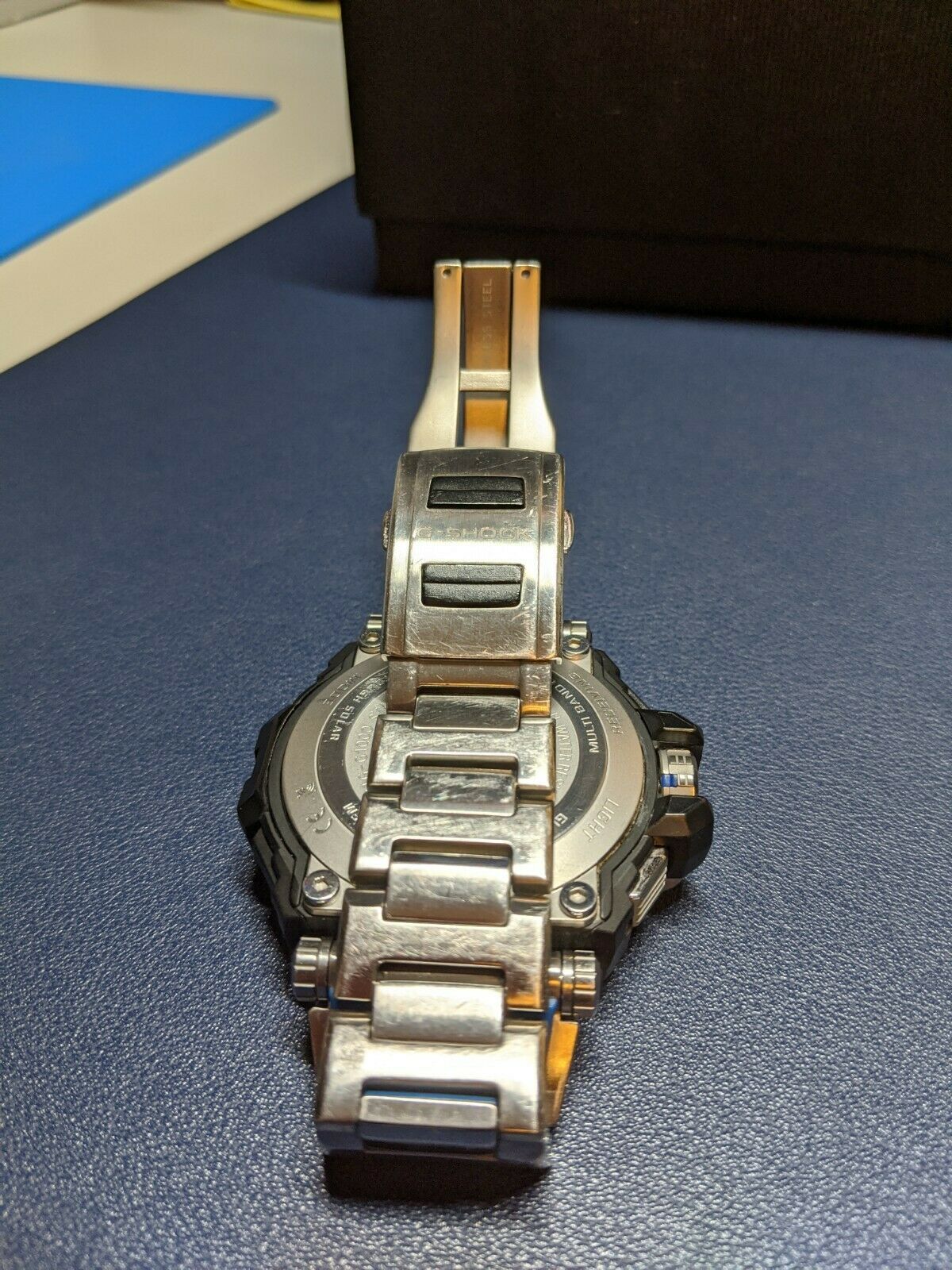 CASIO G-SHOCK MT-G MTG-G1000 5455 GPS and Atomic 6-Band w/ Blue