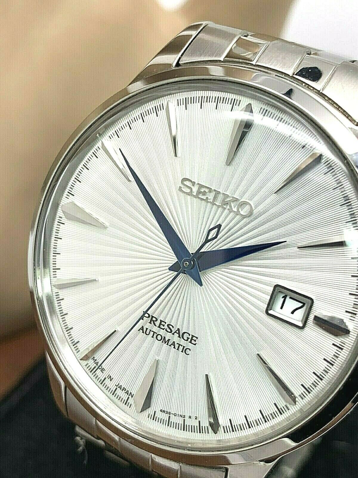 Seiko Presage Cocktail Automatic Silver Dial Stainless Steel Men's ...