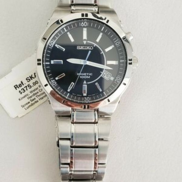 Never worn SEIKO KINETIC 5M62-0BJ0 Men's watch all stainless steel. |  WatchCharts