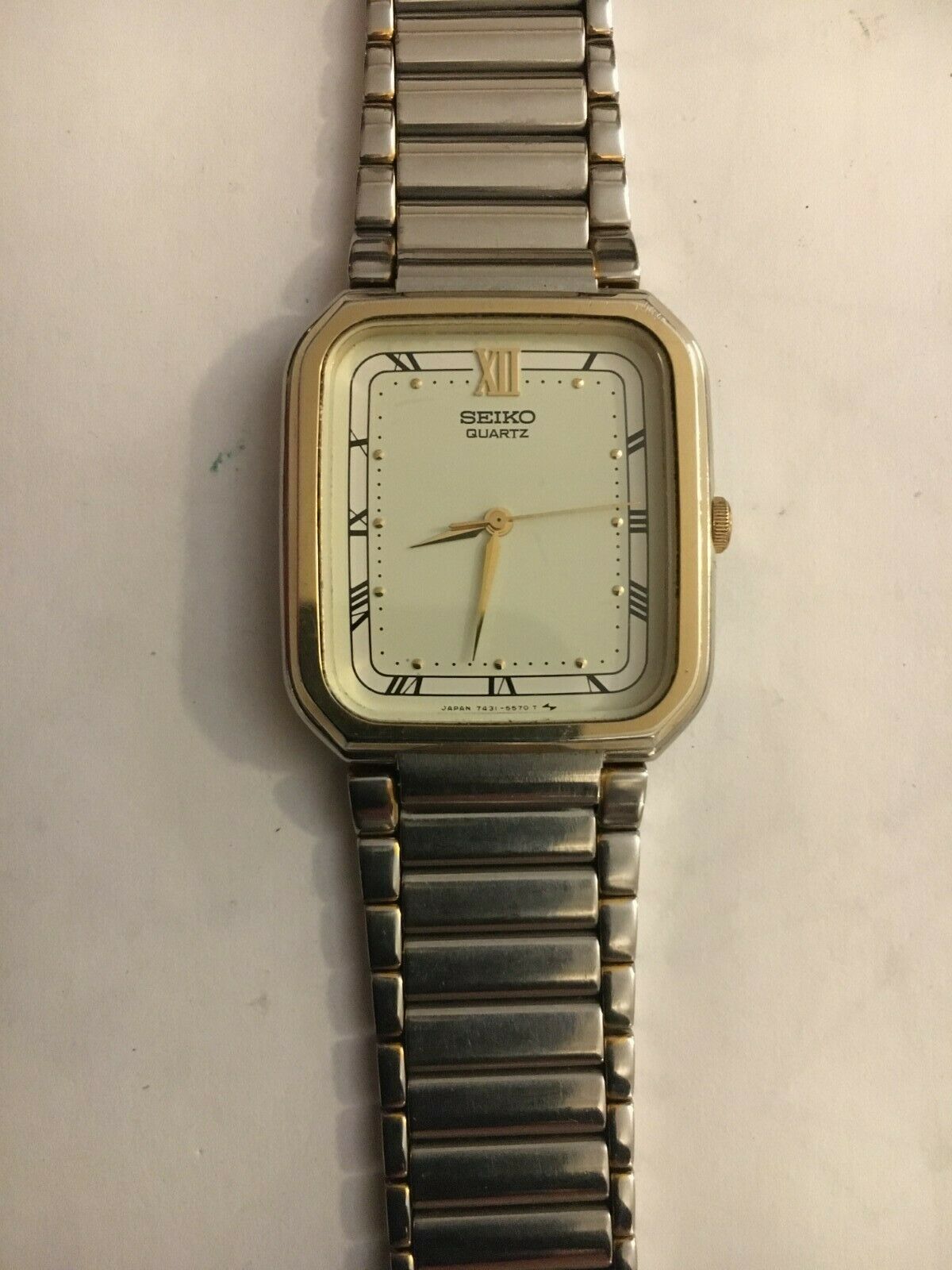 Seiko Vintage Ladies Two Tone Bracelet Watch 7431-5410 [A0] - Ex