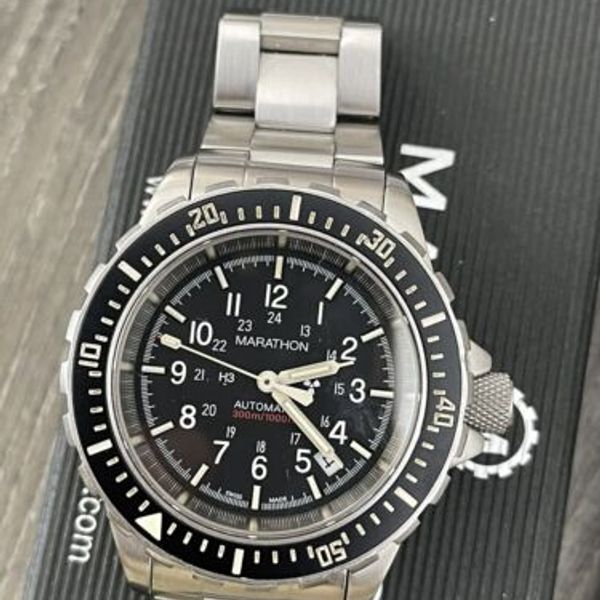 Marathon GSAR Automatic, 41mm, Bracelet, Rubber and Leather NATO Strap ...