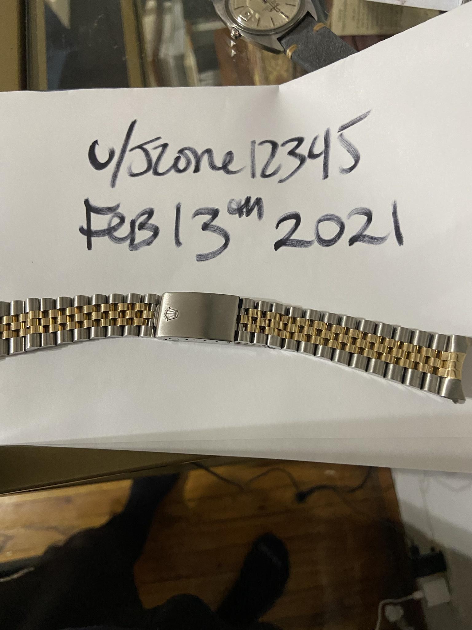 Rolex two tone outlet jubilee bracelet for sale