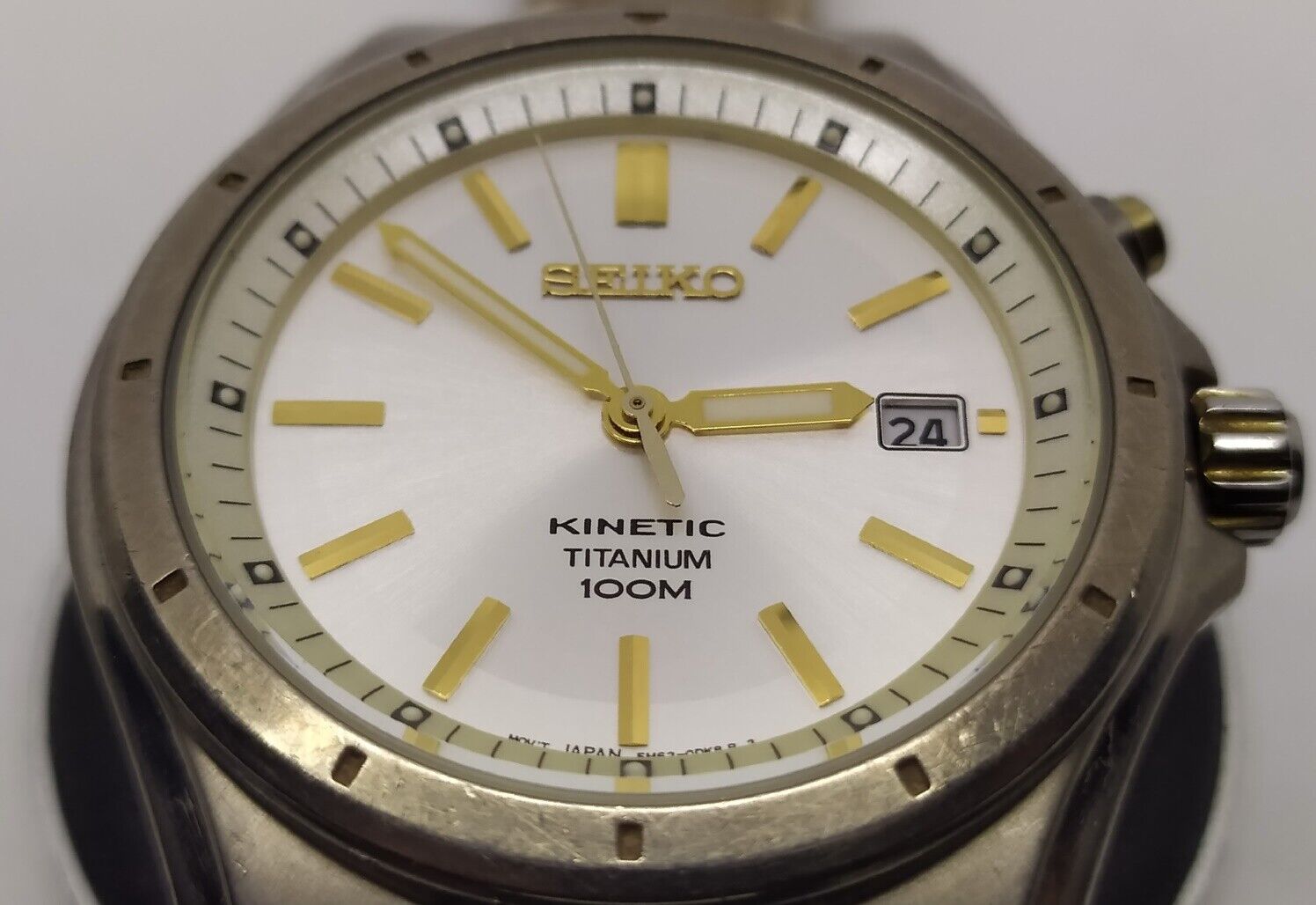 Seiko kinetic titanium on sale 100m